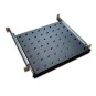 Plateau coulissant19 pouces , 1U, 800mm, Noir