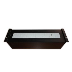 Rail DIN 21 modules, 3U 19 pouces pour baie de brassage