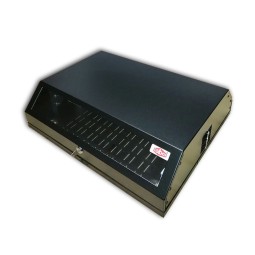 Coffret mural 19 pouce ultra plat 150mm, 8U pose vertical, Couleur Noir